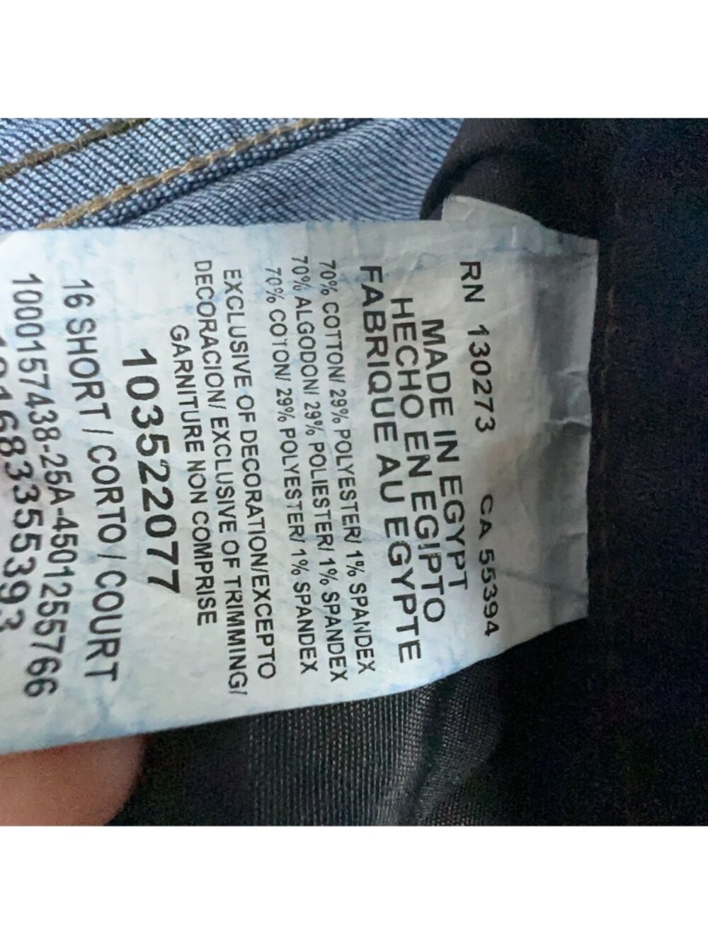Lee Jeans Size 5 Short Straight Leg High Rise Smarter Fit Blue Dark Wash - Picture 9 of 15